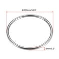 thumbnail image 2 of Welded O Ring, 100 x 5mm Strapping Round Rings Stainless Steel 8 pcs, 2 of 3
