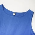 thumbnail image 6 of Amazhiyu Women's Linen Sleeveless Shift Dress with Pockets Crew Neck Casual Tank Dress, 6 of 7
