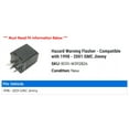 thumbnail image 2 of Hazard Warning Flasher - Compatible with 1998 - 2001 GMC Jimmy 1999 2000, 2 of 2