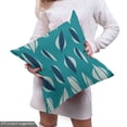 thumbnail image 5 of Ambesonne Abstract Fabric by the Yard Upholstery, Round Ornaments, 5 Yards, Slate Blue Sage Green, 5 of 5