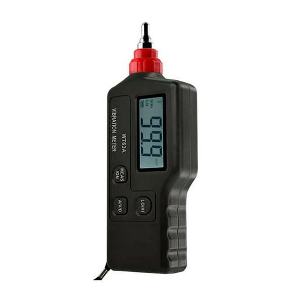 Handheld Vibration Meter WT63A High Sensitivity Digital Vibration Measuring Vibration Analyzer Vibrator Tester LCD Backlight ,Easy to Operate