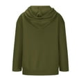 thumbnail image 5 of oversized hoodies for women Casual Long Sleeve Baggy Pullover Sweatshirt Fall Basic Drop Shoulder Outfits Kangaroo Pocket Army Green M, 5 of 5