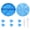 Blue, variant on Round Diamond Painting Tray with Lid, Flip Drill Tray for Diamond Art, Spill-Proof Bead Organizer with Alignment Lines for DIY Diamond Painting Accessories