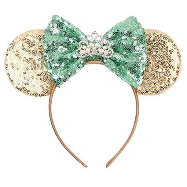 2023 Nuevo 4quot; Diadema con orejas de Mickey Mouse de lujo 5quot; Diadema con lazo Festival para niños Accesorios para el cabello Regalo de fiesta para adultos Sombreros de moda Gao Jinjia LED