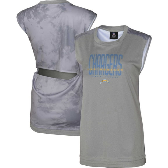Women's Outerstuff Gray Los Angeles Chargers No Sweat Tank Top