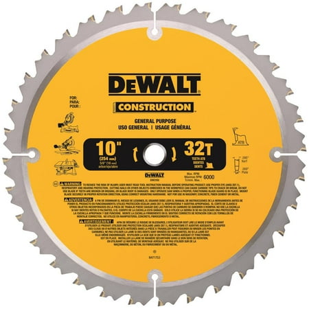 UPC: 0028874031036 | Dewalt 20 Circular Saw Blade  10in Dia x 0.069in T  32 Teeth