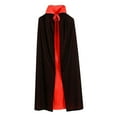 thumbnail image 3 of Cape Gothique d'Halloween de Sorcier, Cosplay de Fête, Déguisement, Col Double Face, 3 of 7