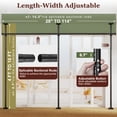 thumbnail image 5 of Yeabett Room Divider No Drilling Curtain Rods for Windows,4-10ft(H) 28-114inch(W) Adjustable Temporary Privacy Wall Divider,Tension Curtain Rods No Drilling,Black, 5 of 8