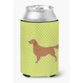 thumbnail image 1 of Golden Retriever Checkerboard Green Can or Bottle Hugger, 1 of 1