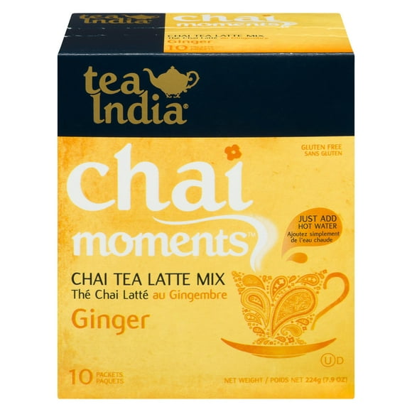 Thé indien au gingembre Moments de Tea India 224 g, 10 paq.