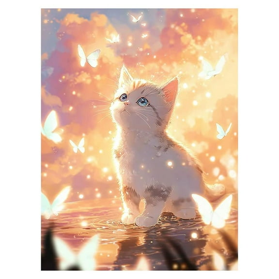 QHUDLV COCEQUC Diamond Art Kits for Adults,12 X 16 Inch DIY 5D Animals Diamond Art Painting Kits,Paint by Numbers Kit Craft Gift for Adult Home Wall Decor
