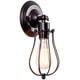 thumbnail image 1 of Retro vägglampa, industriell belysning, justerbar sockel, rostig w, 1 of 5