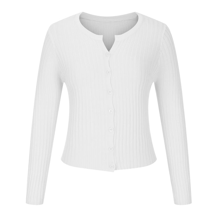 Odeerbi Women's Cropped Cardigan, Fashion Autumn/Winter Casual
