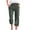 Army Green, variant on fartey Prime Day Deals Today 2024Women Cotton Linen Capri Pants Butterfly Print Lounge Breathable Beach Trousers Drawstring Elastic Waist Pockets Loose Trousers
