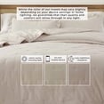 thumbnail image 6 of Solid Quilt Set - Lightweight, Soft, All-Season - 3-Piece Dot Stitch Ruffled Bedding Set (King / California King, Bone), 6 of 6