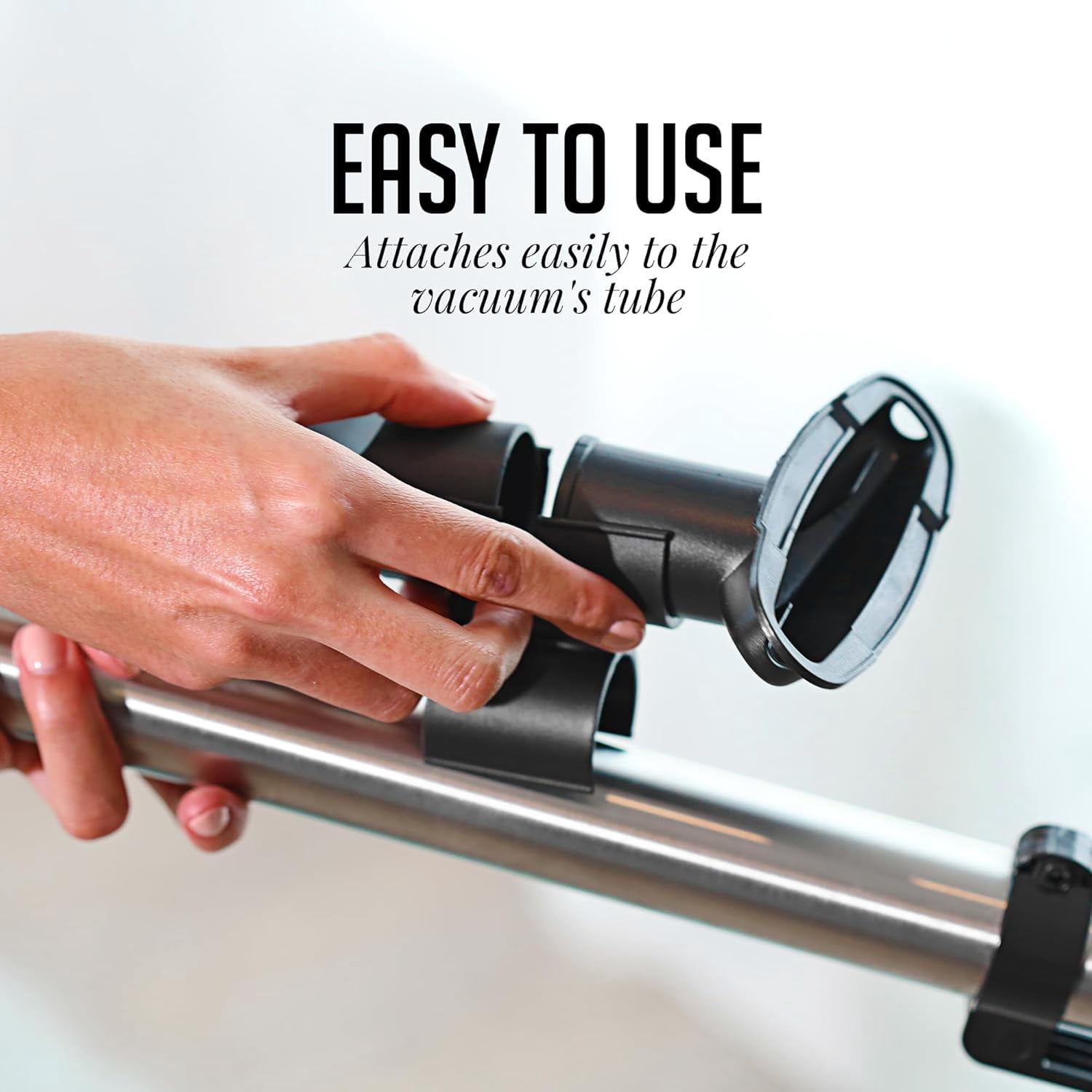 OVENTE Vacuum Accessory Holder, Compatible with ST2620 Electric Bagless Canister Vacuum Series, Reliable, Durable and Easy to Use, Black ACPST2679