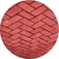 thumbnail image 1 of Ahgly Company Indoor Round Patterned Love Red Area Rugs, 7' Round, 1 of 1