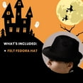 thumbnail image 3 of Black Felt Fedora Adult Costume Accessory, 3 of 4