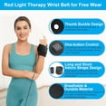 thumbnail image 4 of Red Light Therapy Hand Wrap,Near Infrared Light Therapy Belt Wearable Infrared Wrap Neck Face Chin Knee Ankle with 660nm 850nm Infrared Light for Hands Wrist Carpal Foot Joint Stiffness 2025, 4 of 9