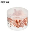 thumbnail image 3 of Uxcell Push Pin Clips Metal Thumb Tacks with Clip for Office, Rose Gold 30 Pack, 3 of 5