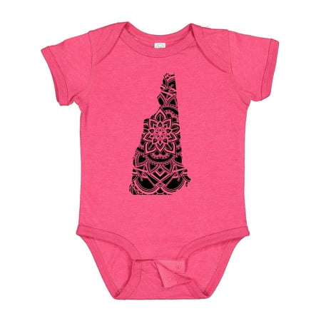 

Inktastic New Hampshire Silhouette Mandala Gift Baby Boy or Baby Girl Bodysuit