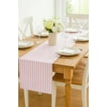 thumbnail image 2 of Fennco Styles Classic Striped Print Table Runner 16 x 90 Inch - Pink, 2 of 4