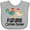 AC-Heather Grey, variant on Inktastic Future Chicken Farmer Childs Boys or Girls Baby Bib