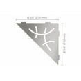 thumbnail image 2 of Schluter Shelf-e Wall Storage Triangle Shelve Curve and Floral, 2 of 10