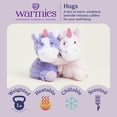 thumbnail image 2 of Warmies Hugs Duo Unicorn Microwavable Weighted Stuffed Animals, Lavender-Scented Plushie, 1 lbs, 2 of 6