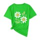 thumbnail image 3 of Camisas de Manga Corta para las Mujeres Moda Casual Impresión Cuello Redondo Suéter Tee Blusas, 3 of 3
