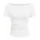thumbnail image 1 of Tops Casuales sin Mangas para Mujeres Camiseta de Moda Blusa Elasticidad Suelta Cuello Redondo Tops de Color Sólido para Mujeres, 1 of 5