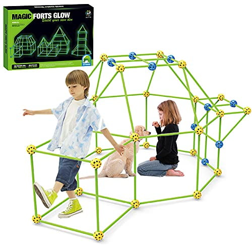 DIY Kids Child Construction Fort Building Kit 87pcs Builder Castles Toy 