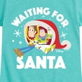 thumbnail image 3 of Toy Story - Waiting For Santa - Toddler And Youth Girls Short Sleeve Graphic T-Shirt, 3 of 5