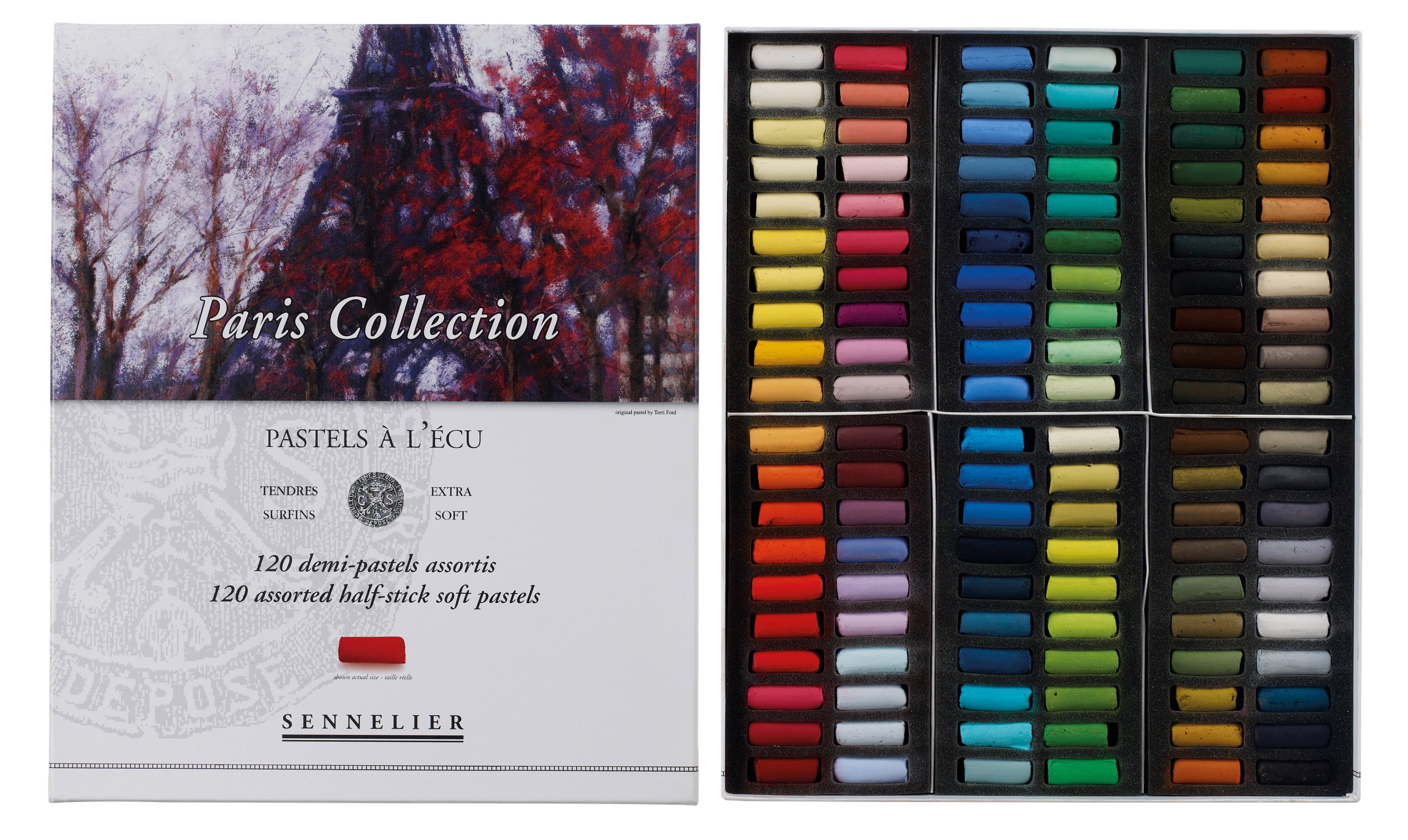 Sennelier ExtraSoft Pastel Half Stick Set, 120Colors, Paris