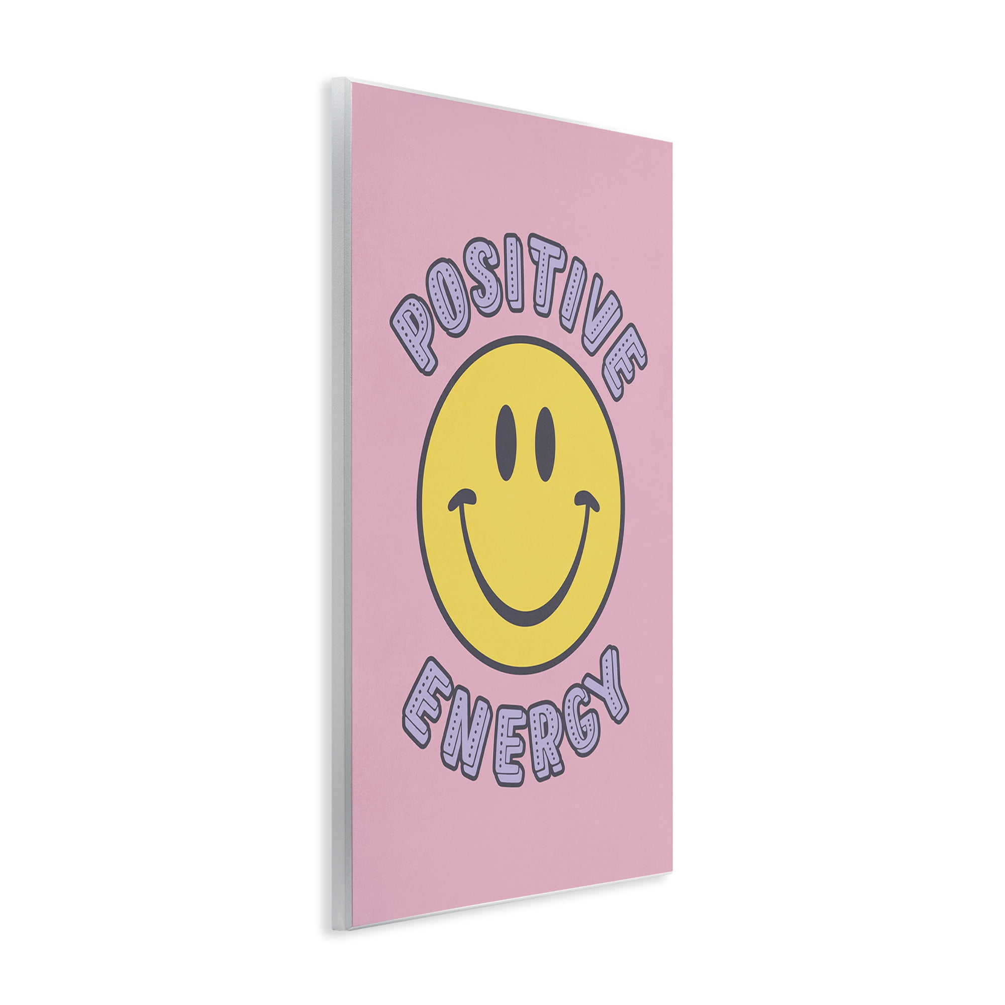 Stupell Industries Positive Energy Smiley Text & Numbers Painting Unframed Art Print Wall Art, 10 x 15