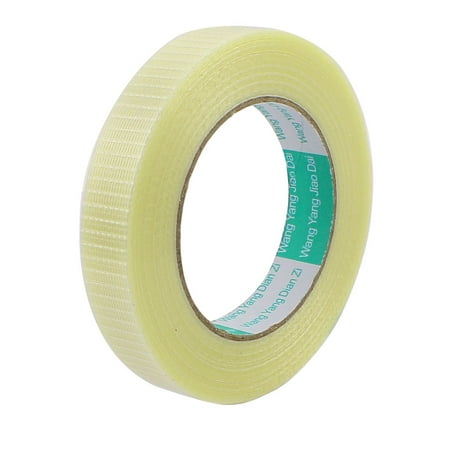 - 20mm Height 50M Length Long Adhesive Insulating Grid Glass Fiber Tape Roll