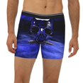 thumbnail image 2 of Cauagu Steel Skull Print Men's Boxer Briefs, Funny & Cute Underwear Elastic Waistband Briefs Ideal Gift for Men,1-Pack, 2 of 7