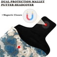 thumbnail image 3 of Haosy Auspicious Cloud Porcelain Golf Mallet Putter Cover Strong Magnetic Leather Golf Club Headcover Closure, 3 of 7