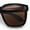 Tortoise - Brown, variant on Polarized Fit Over Retro Rectangle Horn Rim Inset Lens Plastic Sunglasses Matte Black - Black