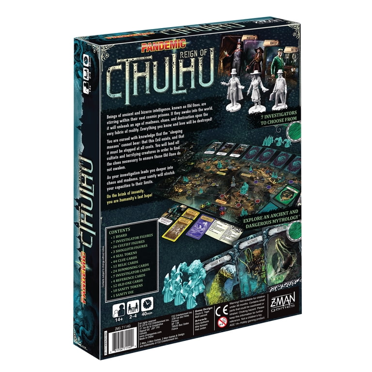 Pandemic Reign Of Cthulhu Cooperative Board Game for Ages 14 and