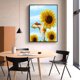 thumbnail image 5 of leyfeng 12*16 pulgadas girasol DIY 5D diamante pintura Kit taladro completo diamante pintura flor patrón acrílico, 5 of 8
