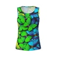 thumbnail image 6 of Sigee Multicolored Butterflies for Women's Workout Tank Top,Running Tank Tops,Sleeveless Gym ClothesMedium, 6 of 8