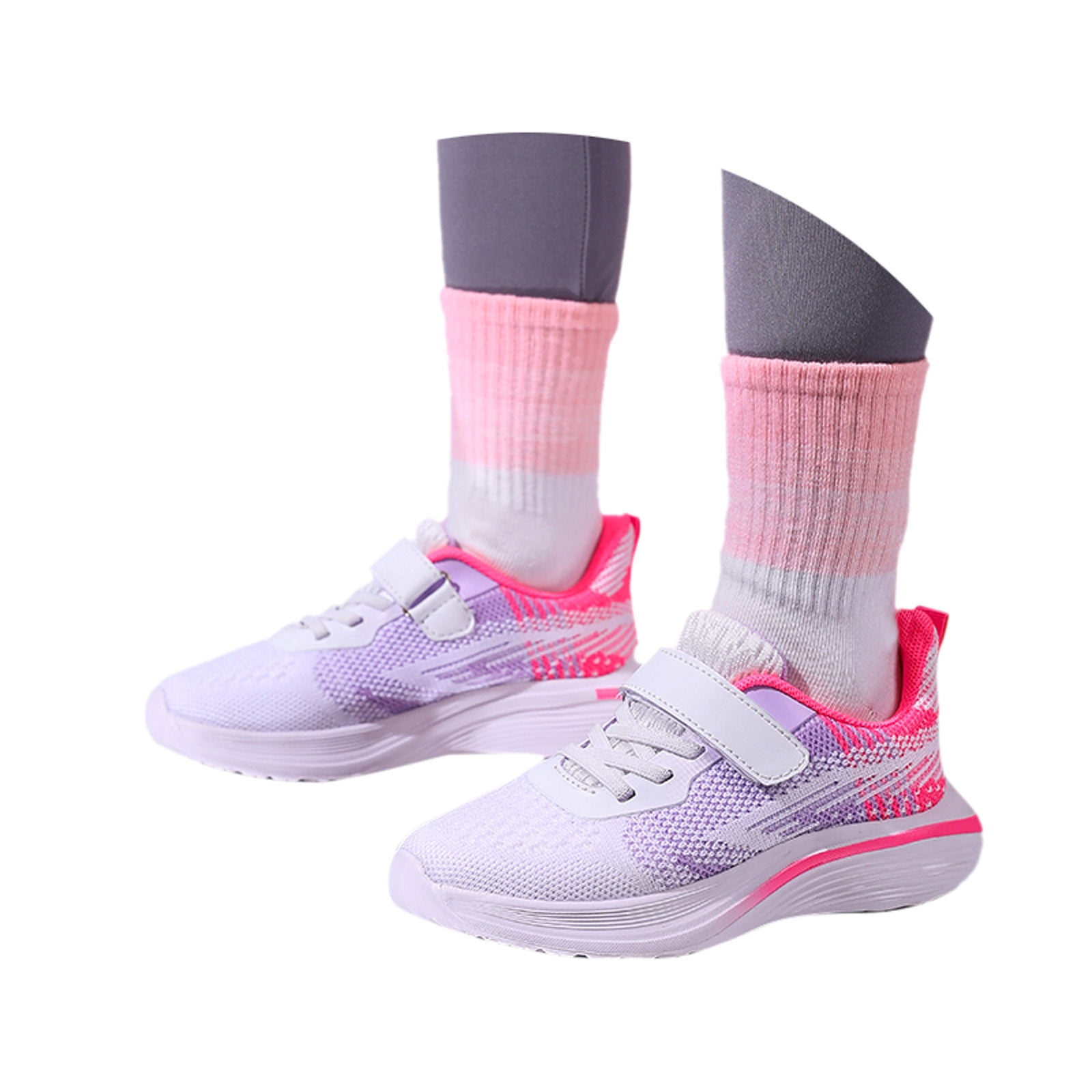 Krdevn Kids Shoes - Trainers for Boys Trainers Girls Indoor Shoes Children's Sports Shoes Trainers Tennis Shoes Leisure Shoes Outdoor Running Shoes,Color:Pink,Size:7-8 Years