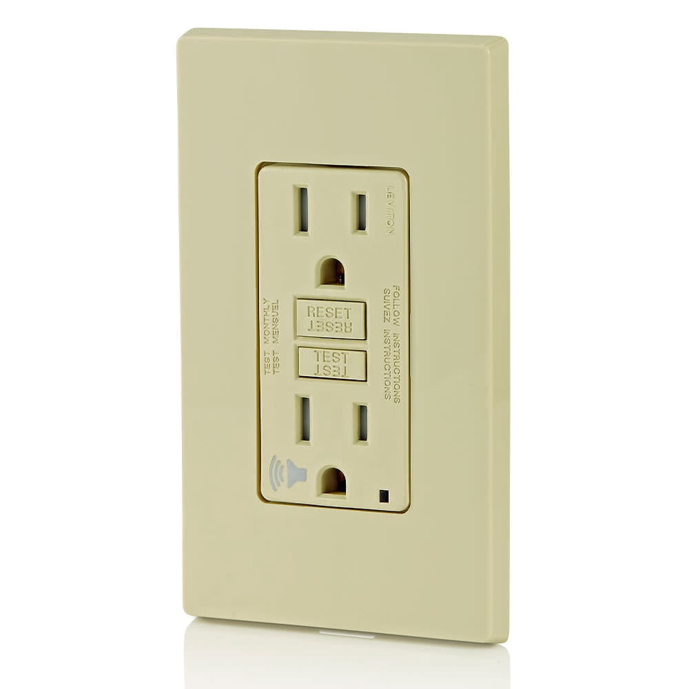 Leviton GFTA1-I Gfta1-I 15 Amps 125 V Ivory Audible Outlet 5-15R