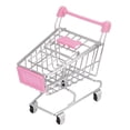 thumbnail image 2 of WREESH MINI Shopping Cart Kids Toy Creative Desktop Shelves Puff Storage Rack, 2 of 3
