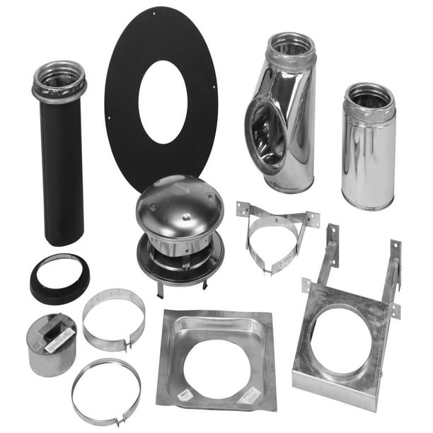 Selkirk 8TTWK 8" Complete Stove Thru Wall Kit