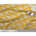 thumbnail image 3 of Soimoi Gold Cotton Cambric Fabric Artistic Flower & Dots Print Sewing Fabric Yard 42 Inch Wide, 3 of 3