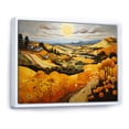 thumbnail image 2 of Designart Countryside framed wall art decor, Countryside framed wall Art, Countryside Yellow landscapes Patchwork I , Extra large Country White Framed Wall Art, White Color Frame, 2 of 5