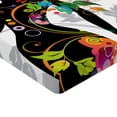 thumbnail image 2 of Ambesonne Colorful Fitted Sheet, Butterfly Leaf Spring, King Size, Multicolor, 2 of 3