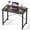 Black, variant on 31 Inch Small Computer Desk for Home Office, Modern Study Writing Work Table Simple Style for Bedroom with X-Shaped ReInchforcement,